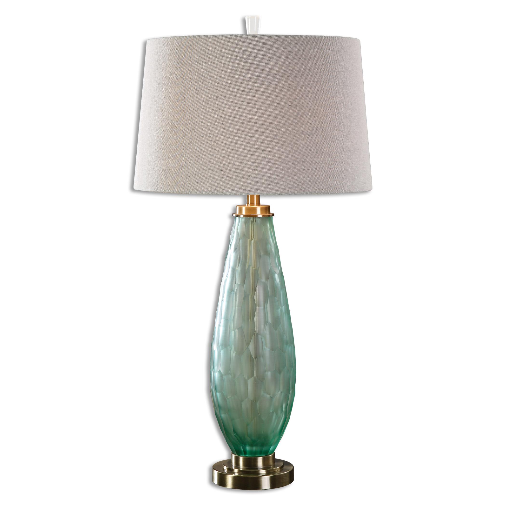 Uttermost Table Lamps 27003 Lenado Sea Green Glass Table Lamp Esprit
